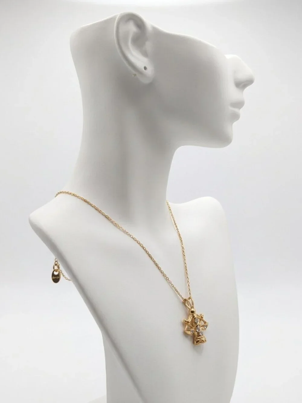 Vintage Avon Libra Zodiac Pendant Necklace - Gold Tone Scales of Justice